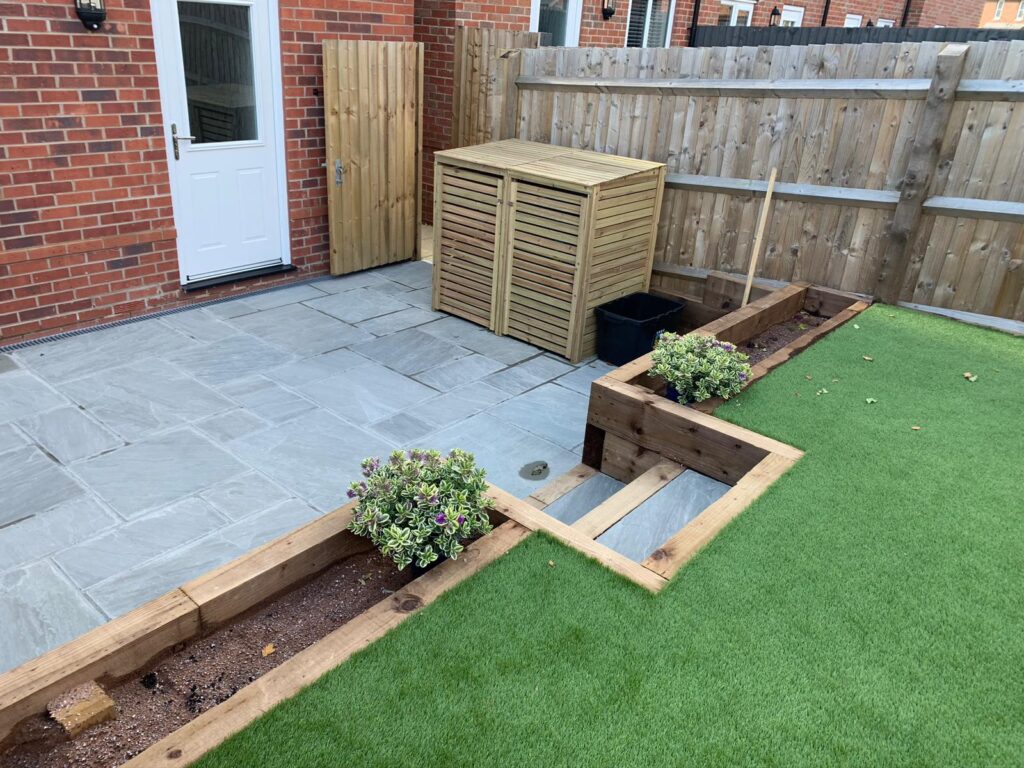 After garden Landscaping Solihull