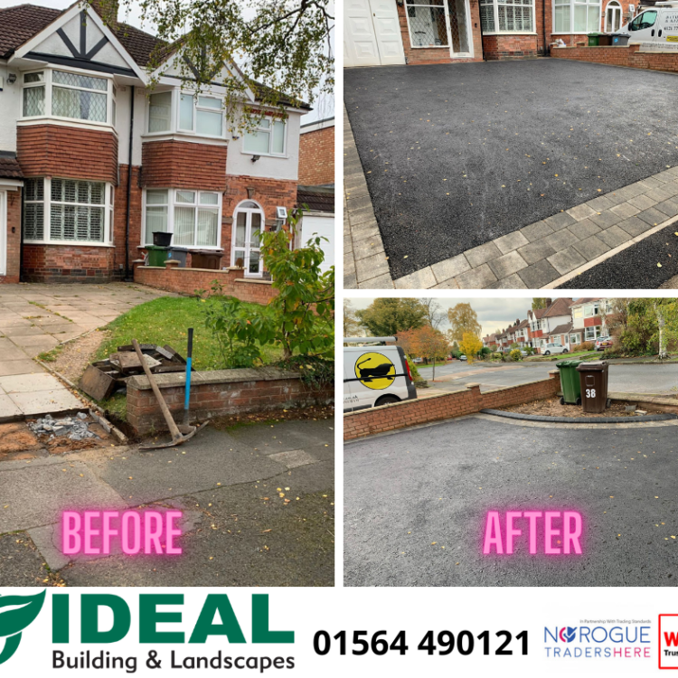 Driveway entrance and Patio transformation in Olton, Solihull