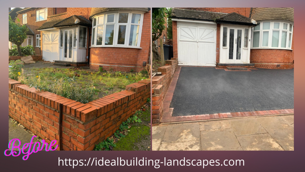 Tarmac Driveways before and after in Solihull