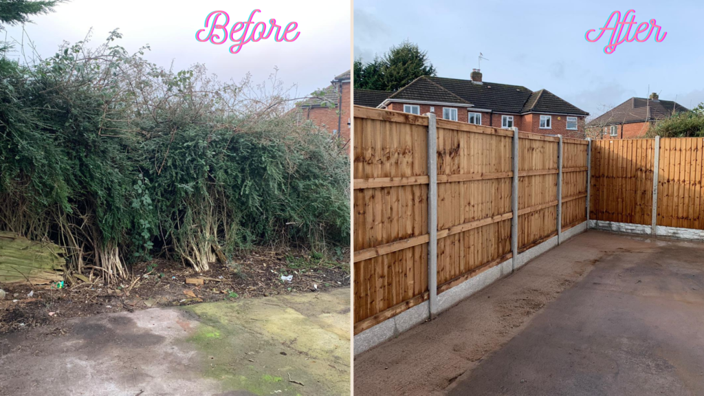 New fencing in Shirley, Solihull