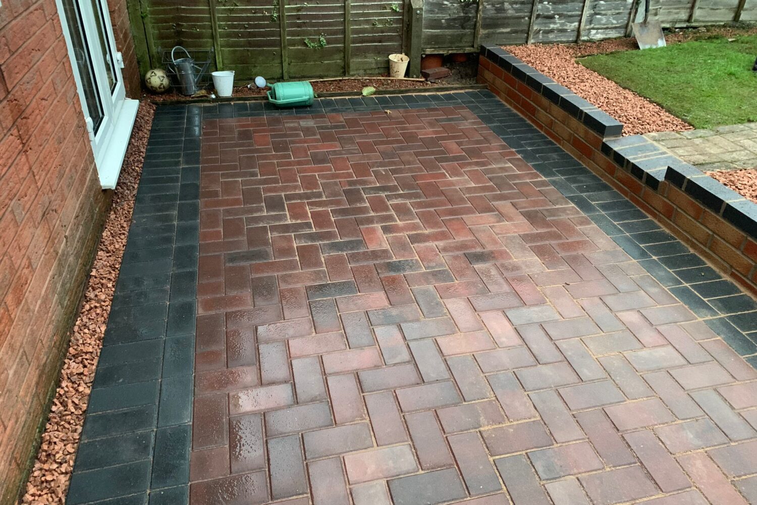 Block paving patio in Wythall