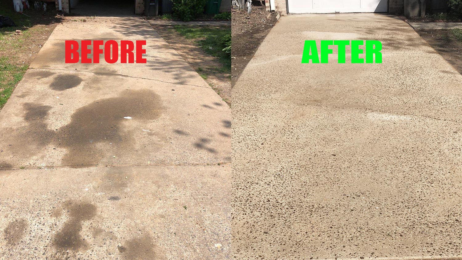 remove oil stains from your driveway